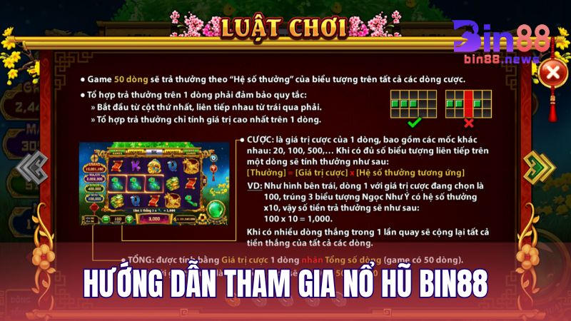 Hướng dẫn các bước đơn giản để tham gia nổ hũ đổi thưởng BIN88 cho tân binh